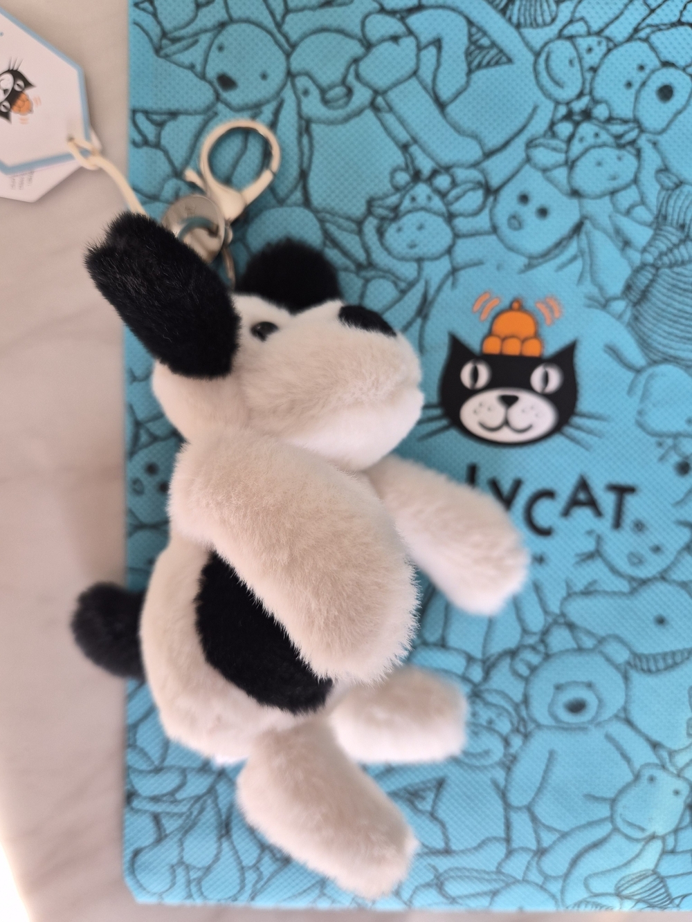 Jellycat Bashful Puppy Bag Charm